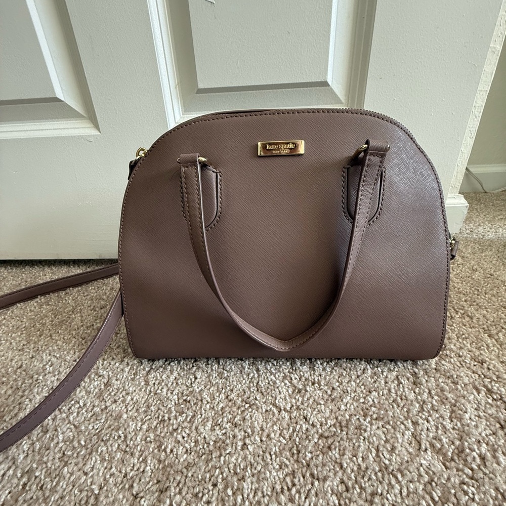 Kate Spade Taupe Satchel Bag